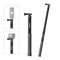 TELESIN GP-MNP-002 Nešiojama asmenukių lazdelė Anglies pluošto kameros stovas Laikiklis 32-120cm / 12.6-47.2in juoda