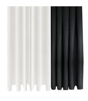 Dušo užuolaida BATHROOM SOLUTIONS, 100 % poliesteris, dviejų spalvų, 180 x 180 cm
