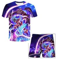 Dragon Ball 3D Spausdinti Marškinėliai Berniukams Super Saiyan Goku Marškinėlis Šortai 2 Vnt Rinkiniai Vaikams Berniukams Anime Marškinėlis Vasaros Vaikų Kūdikio Drabužių Rinkiniai 100