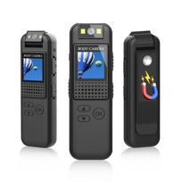 1080P kūno kamera su garso ir vaizdo įrašymo dėvima kūno kamera Mini Clip-on vaizdo kamera juoda