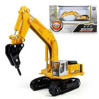 1/87 mastelio inžinerinis ekskavatorius žaislas lieto lydinio transporto priemonės modelis statybinis žaislas 1/87-Size:19*5.5*4.5cm geltona