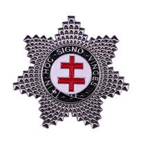 Masonų tamplierių ordino laisvųjų mūrininkų dvigubo kryžiaus sagė Freemason Templar Order