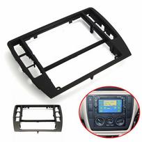 Juodos automobilio centrinės konsolės stereofoninio radijo skydelio veido apdaila, skirta 2001-2005 VW Passat B5