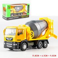 1/50 mastelio cemento maišytuvas sunkvežimių žaisliniai konstrukciniai žaislai vaikams, išleidžiami atgal, žaisliniai automobiliai berniukai 1/50-Size:17*5*10cm geltona