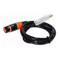 USB kištukas į XLR 3 kontaktų lizdas adapterio kabelis USB DMX512 sąsajos adapterio laidas su įmontuotu FTDI 3 Meters
