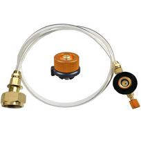 Propano adapterio adapterio keitimo žarnos jungtis Kempingas lauko dujinės viryklės propano butelio adapteris One Size oranžinė
