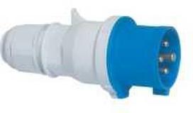 fix-pro BALS CEE kištukas H9 230V AC 16A 4 polių, mėlynas daugiafunkcis kabelio įžeminimo elementas, „Quick Connect®“ IP44 poliamidas