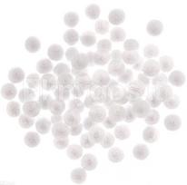 Burbuliukai balti 1,5cm 80vnt