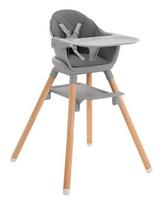 Maitinimo kėdutė KikkaBoo 2in1 Woody, Grey 2024