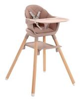 Maitinimo kėdutė KikkaBoo 2in1 Woody, Pink 2024