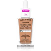 Wet n Wild BareFocus Niacinamide Skin Tint lengvos tekstūros drėkinamasis kremas su atspalviu atspalvis Amber Beige (Warm) 32 ml
