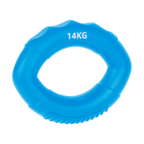 Silikoninė rankena rankų reabilitacijai, 0 - 14 kg, mėlyna, REBEL ACTIVE