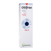 VETOQUINOL Otifree ausų valymo tirpalas šunims ir katėms, 160 ml