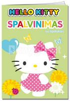 Hello Kitty. Spalvinimas su lipdukais