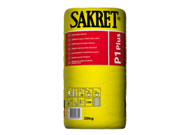 Tinkas Sakret P1 Plus cementinis kalkinis (mašininis tinkas), 5-25 mm, 30 kg