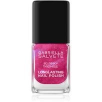 Gabriella Salvete Longlasting Enamel ilgai išliekantis nagų lakas su blizgučiais atspalvis 80 Pinky Promise 11 ml