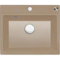 Akmens masės plautuvė Reginox Paris 54, 60x50 cm, kavos sidabruota, R36785