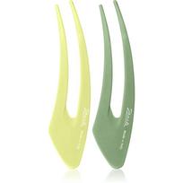 Janeke Hair Clip plaukų smeigtukai Green 2x15 cm