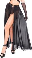 Kinky Diva Goddess juodas permatomas sijonas - L/XL