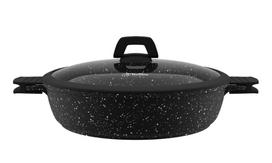 Troškinimo eptuvė TORINO 32 cm su nuimamomis rankenomis ir dangčiu Bollire BR-1616
