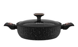 Troškinimo eptuvė SICILIA 28 cm su nuimamomis rankenomis ir dangčiu Bollire BR-1514
