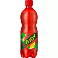 Gazuotas citrinų ir braškių skonio gėrimas ENJOY, 500 ml