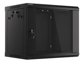 Pakabinama instaliacinė spinta - 19'' 9U 600x450mm - juoda - Lanberg WF01-6409-10B