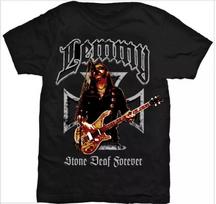 Motorhead Lemmy Geležinis Kryžius Stone Deaf Forever Prekės Unisex Marškinėliai S