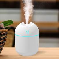 250 ml USB mini oro drėkintuvo aromatinis eterinių aliejų difuzorius, skirtas namų automobiliams ultragarso nutildymo rūko gaminimo difuzorius su LED spalvota lempa