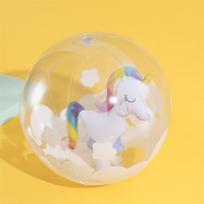 Rooxin Unicorn plaukimo baseino žaislai Pripučiami žaislai paplūdimio kamuolio baseine plūduriuojantis plaukimo žiedas Vasaros vandens žaidimai prie baseino vakarėlio priedai