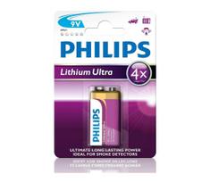Philips 6FR61LB1A/10 - Ličio baterijos  6LR61 LITHIUM ULTRA 9V 600mAh