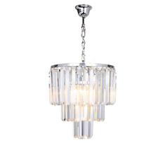 Brilagi - LED Krištolinis sietynas ant grandinės MOZART 4xE14/40W/230V blizgus chromas