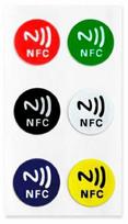 Light Solutions Aps „Light Solutions“ NFC žymė – NTAG213 – Spalvoti lipdukai – 6 vnt.