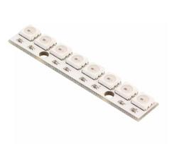 Drono apšvietimas - 8 x RGB LED juosta WS2812B - lenktyniniams dronams - 2812-8
