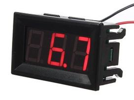 DC 5-30V voltmetras korpuse - 0.56" - raudonas LED