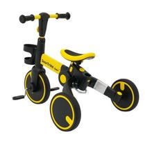 Triratukas Happy Bike 3in1 Sportrike geltonas