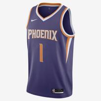 Nike NBA Devin Booker Suns Icon Edition 2020 krepšinio marškinėliai - Dydis S (CW3679-567 Marškinėliai)