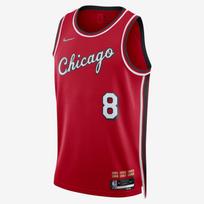 Nike NBA Chicago Bulls City Edition Swingman Jersey Zach LaVine - Dydis L (DB4021-657 Marškinėliai)