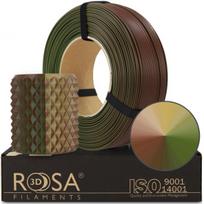 3D plastikas PLA tripusė žalia/ruda/smėlio 1.75mm 1kg refill pakuotė Rosa3D - Army/kamufliažinė