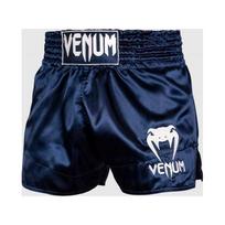 Muay Thai šortai Venum Classic - Navy Blue/White