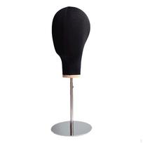 Mannequin Head Model Wig Hat Display Stand for Headphone Headdress Glasses Gold Base