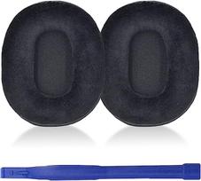 Flaneliniai pakeičiami ausinių ausų pagalvėlės, suderinamos su ATH-M50/M50X/M40/M30/M20/M70X/MSR7 pakeičiamomis ausų puodelio pagalvėlėmis juoda