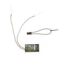 2.4G Flysky FS-iA6 6 kanalų nuotolinio valdymo imtuvas su dviguba antena, suderinamu Flysky i4 i6 juoda