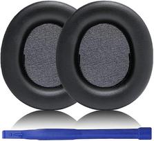 „Arctis Nova Pro“ pakaitiniai ausų pagalvėlės, kvėpuojantys patogūs ausų pagalvėlės, suderinamos su „SteelSeries Arctis Nova Pro“ belaidėmis žaidimų ausinių ausinėmis (Protein Leather) juoda