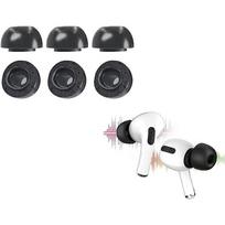 3 poros atminties putplasčio ausinių antgalių, skirtų „Airpods Pro“ ir „Airpods Pro“ 2-osios kartos ausinių priedai, keičiami ausų antgaliai (S, M, L) juoda