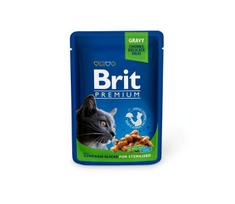 Brit Premium Chicken Slices Sterilised konservai katėms sterilizuotoms katėms, 100 g x 12 vnt.