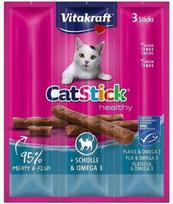 VITAKRAFT CatStick Mini with flounder and Omega-3 - skanėstas katėms - 3 vnt