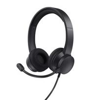 Trust Ayda Laisvų rankų įranga Vielinis Su lankeliu Skambučiai / muzika USB A tipo Juoda