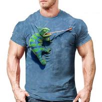 Chameleono Marškinėliai Gyvūno Sūkurys 3D Spausdinti Gatvės Stiliaus Vyrams Moterims Madingi Per dydį Trumpomis Rankovėmis Marškinėliai Vaikams T-shirt Viršutiniai Drabužiai 5XL