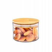 Stiklainis, 400 ml, WILMAX stiklainis su bambuko dangteliu 400 ml